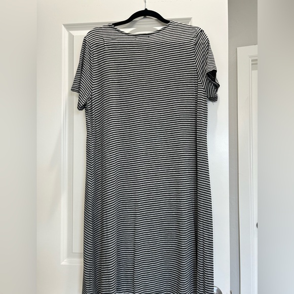 NWOT Espresso Striped Swing Dress - Picture 2 of 3